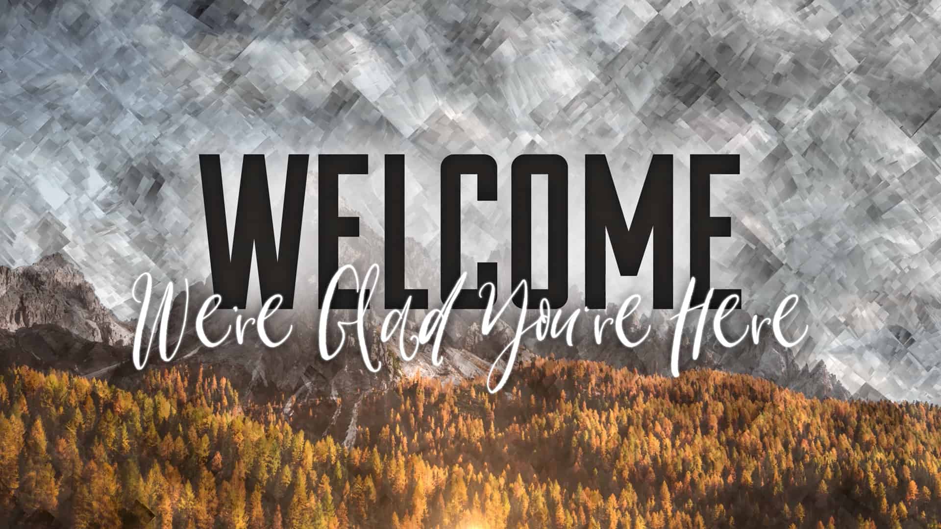 welcome to church fall